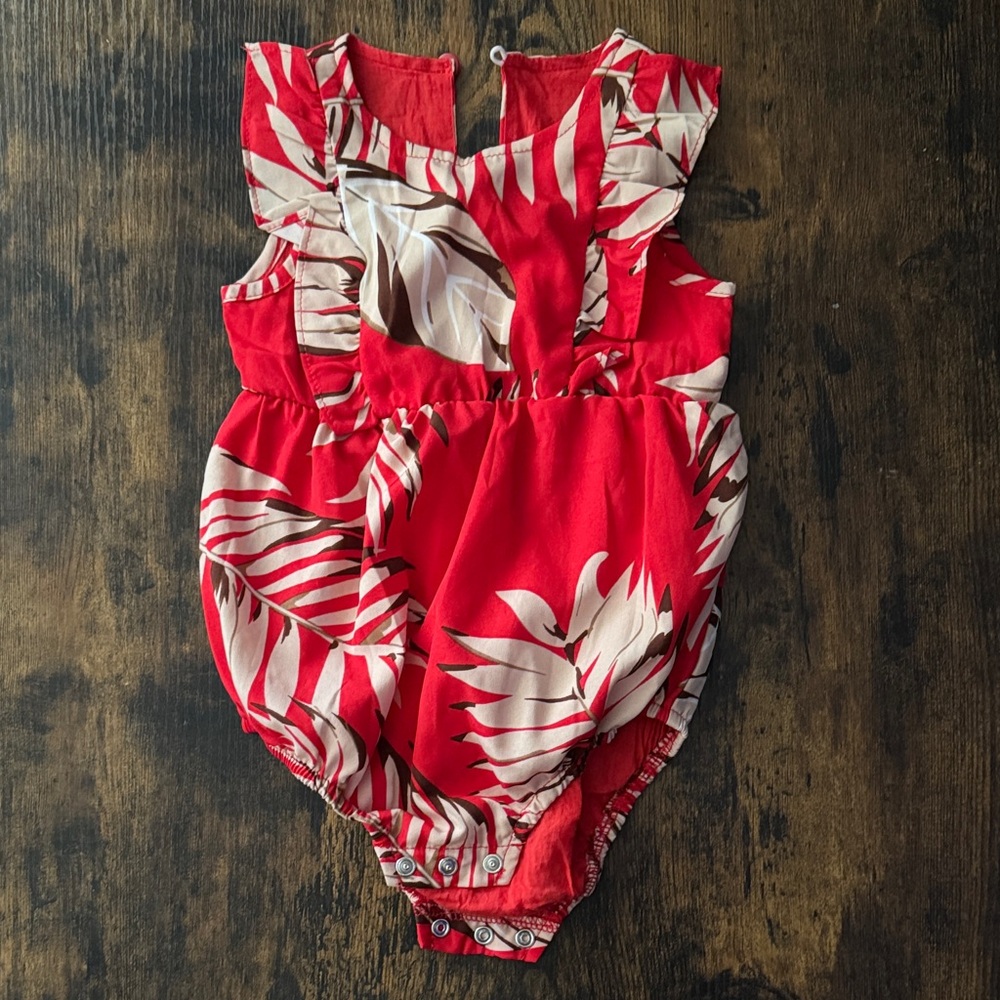 PatPat Red Baby Romper